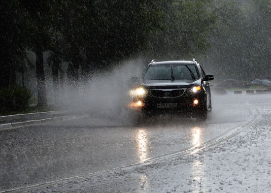Rain in Moscow