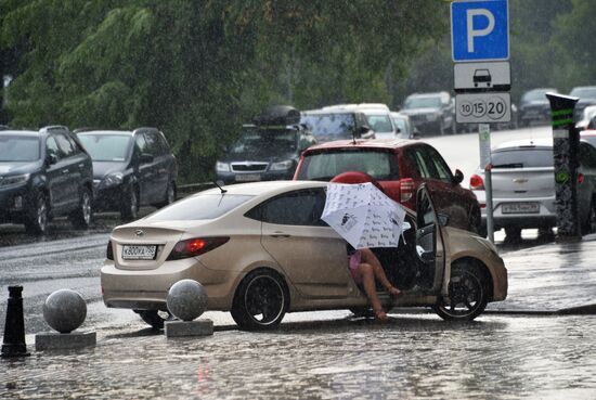Rain in Moscow