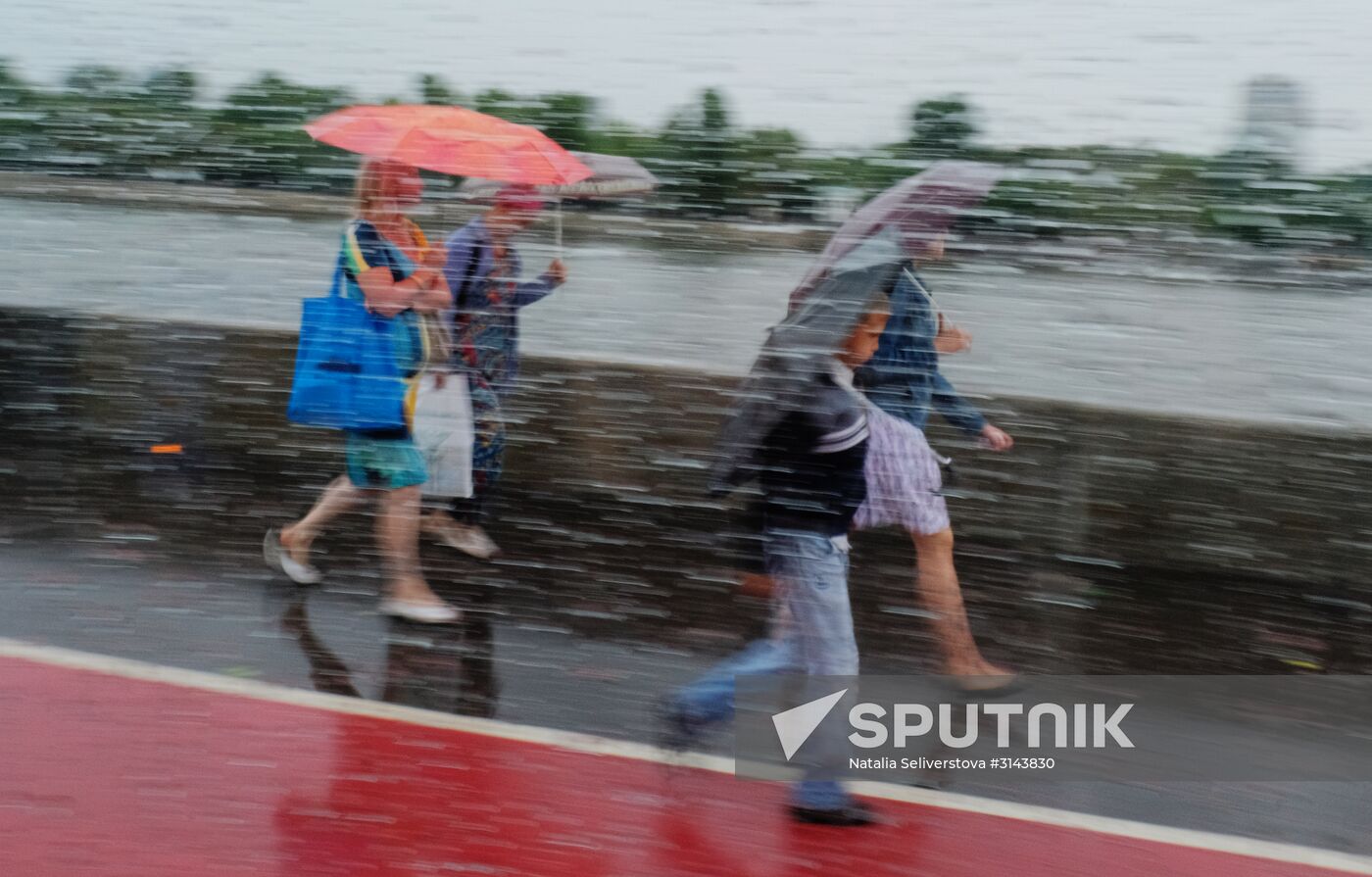 Rain in Moscow