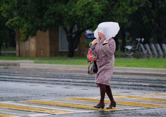 Rain in Moscow