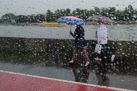 Rain in Moscow