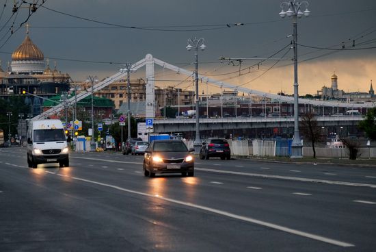 Rain in Moscow