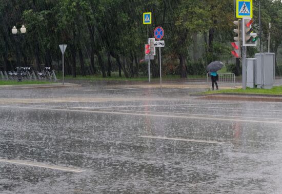 Rain in Moscow