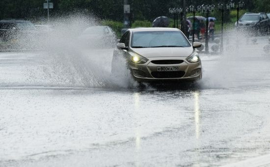 Rain in Moscow