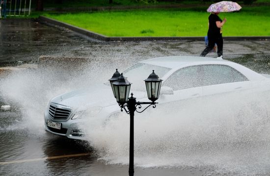Rain in Moscow