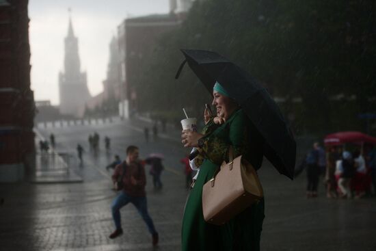 Rain in Moscow