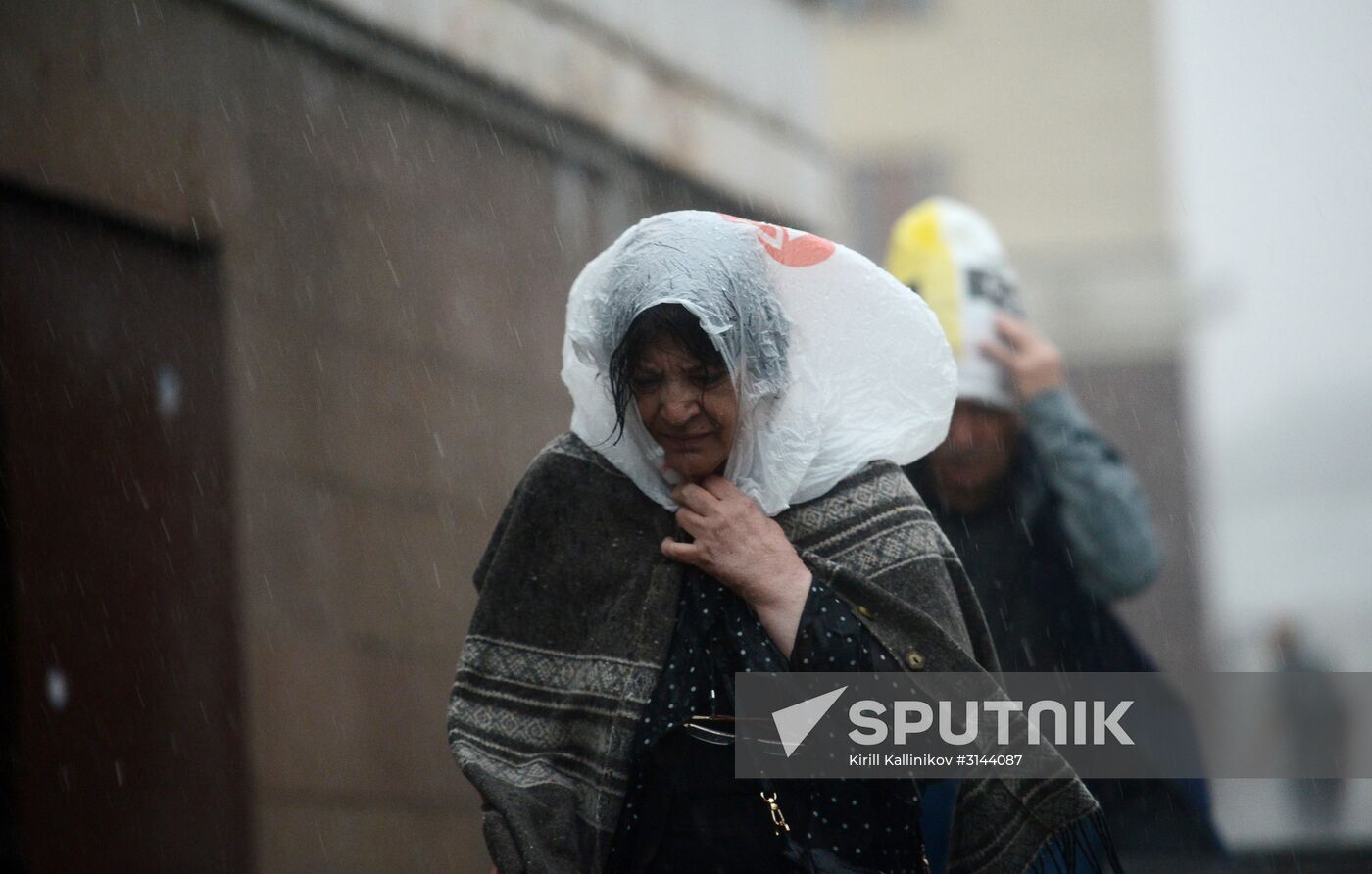 Rain in Moscow