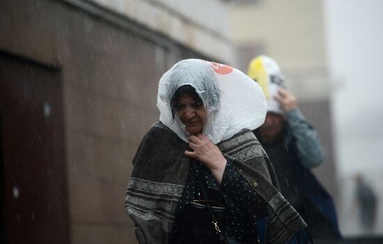 Rain in Moscow