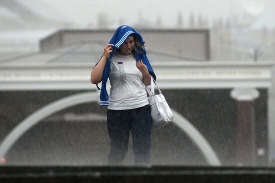 Rain in Moscow
