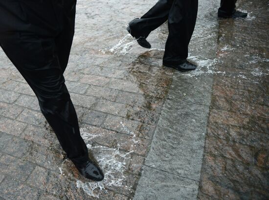 Rain in Moscow