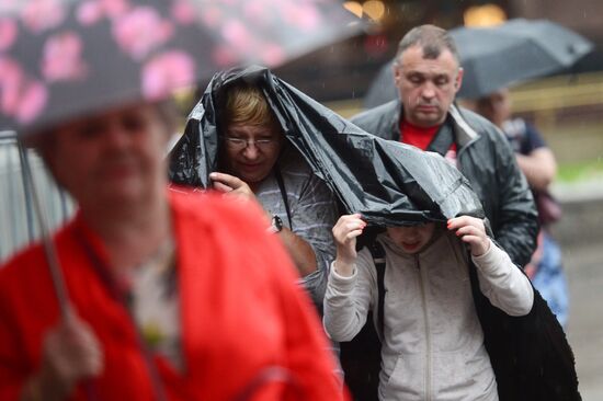 Rain in Moscow