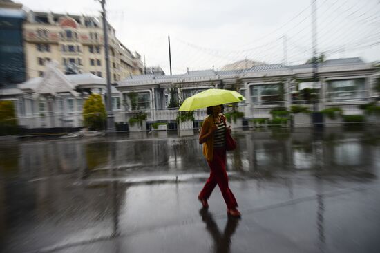 Rain in Moscow