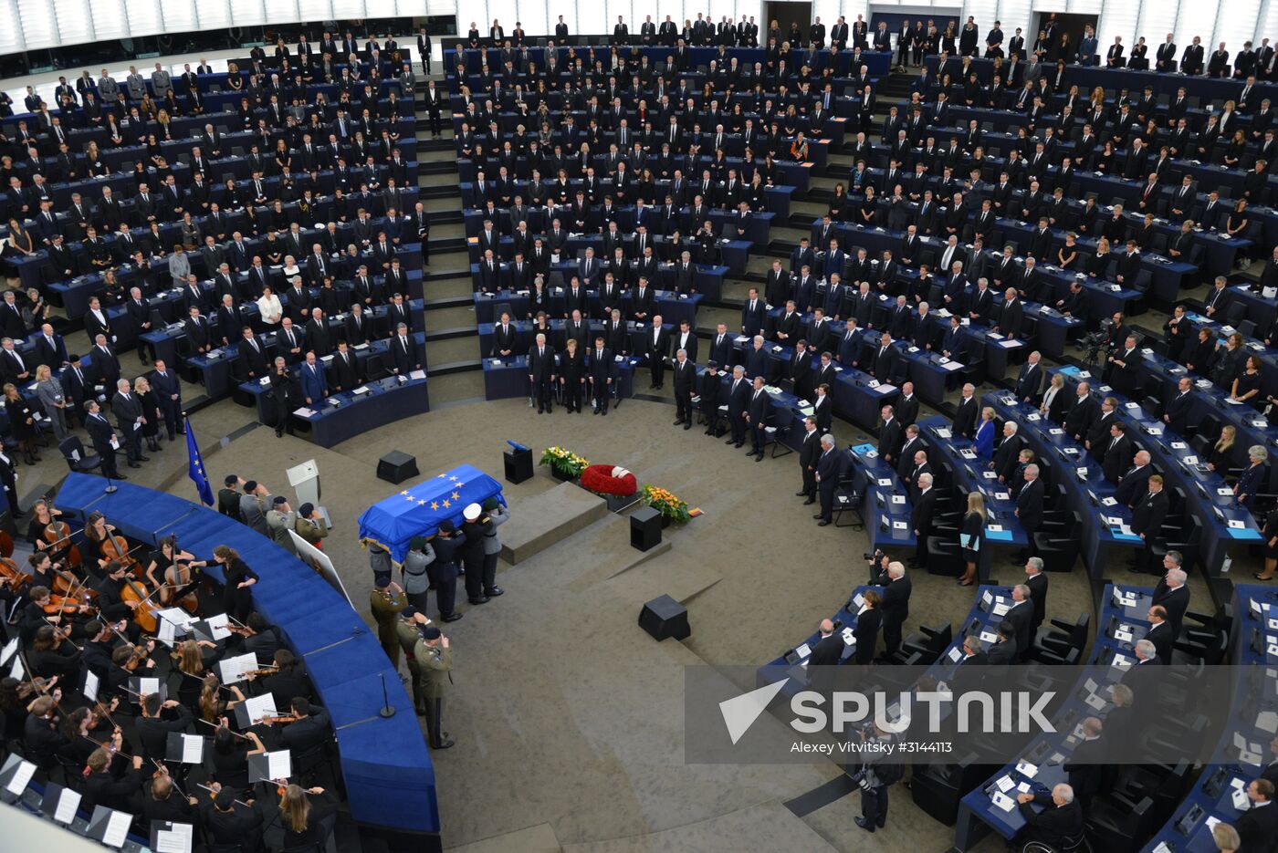 Memorial service for former German Chancellor Helmut Kohl