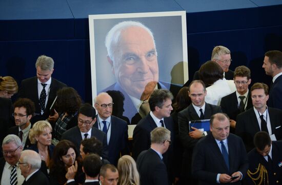 Memorial service for former German Chancellor Helmut Kohl