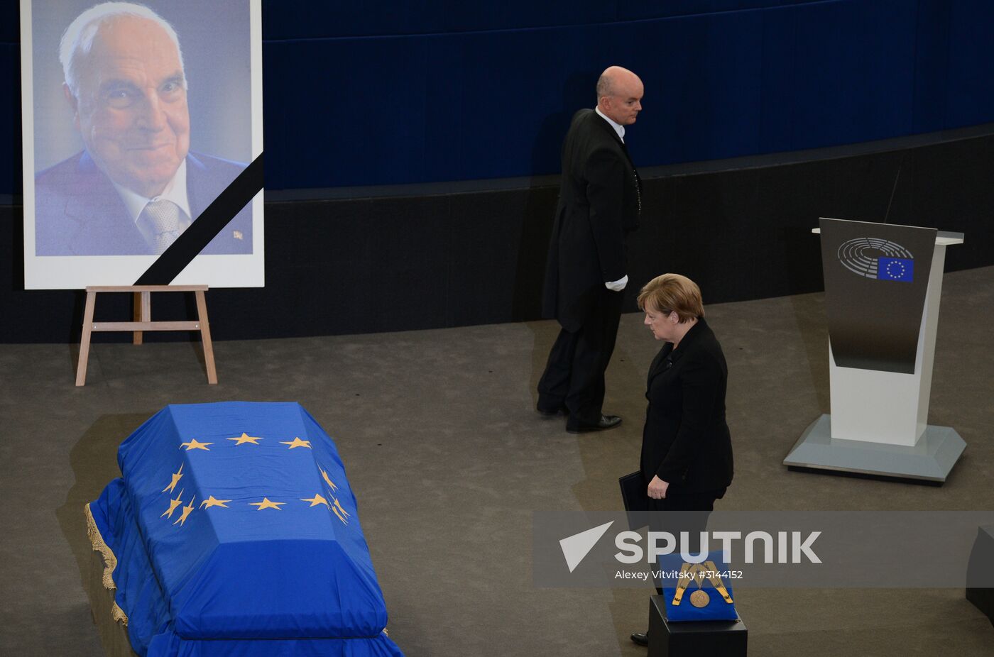 Memorial service for former German Chancellor Helmut Kohl