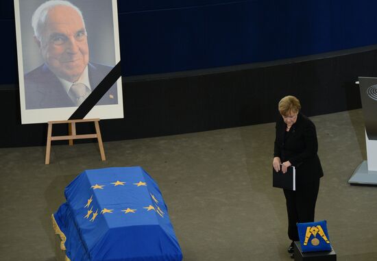 Memorial service for former German Chancellor Helmut Kohl