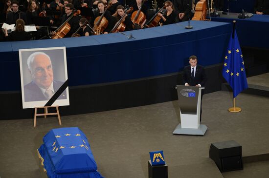 Memorial service for former German Chancellor Helmut Kohl