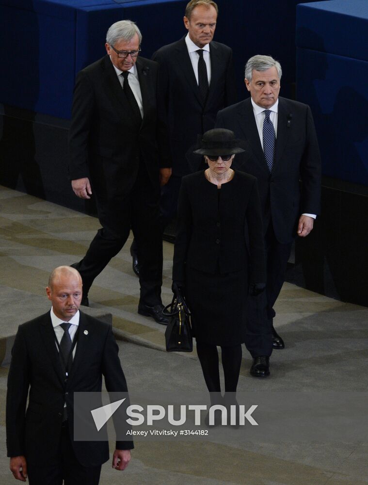Memorial service for former German Chancellor Helmut Kohl