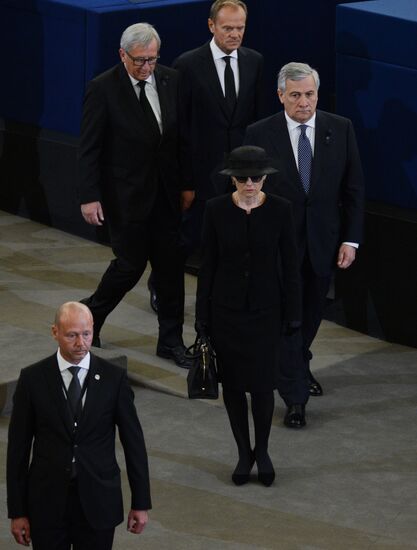 Memorial service for former German Chancellor Helmut Kohl