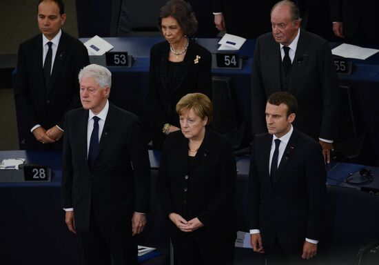 Memorial service for former German Chancellor Helmut Kohl