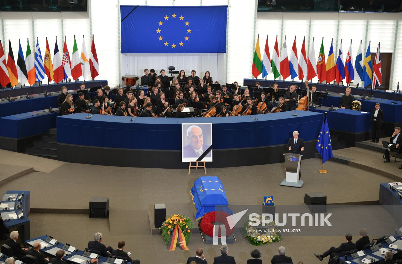 Memorial service for former German Chancellor Helmut Kohl