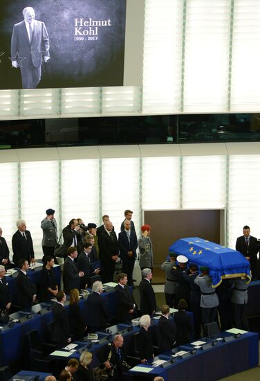 Memorial service for former German Chancellor Helmut Kohl