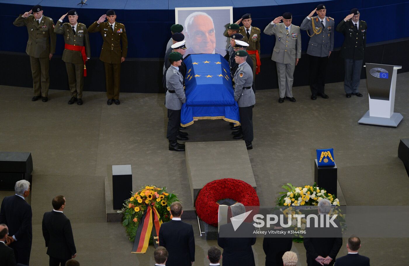 Memorial service for former German Chancellor Helmut Kohl