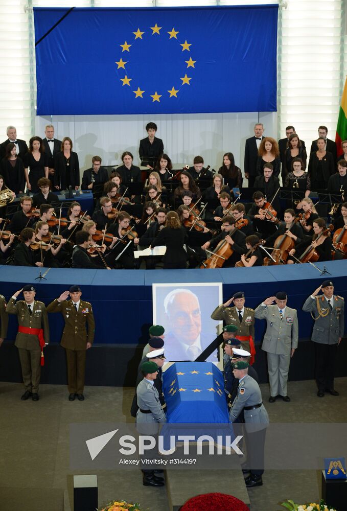 Memorial service for former German Chancellor Helmut Kohl