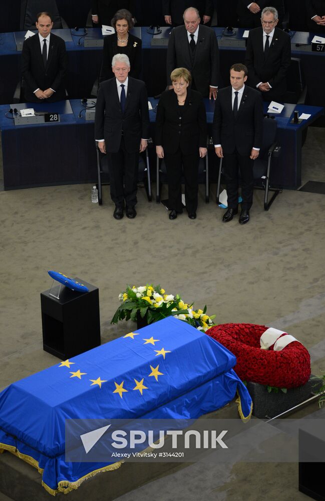 Memorial service for former German Chancellor Helmut Kohl