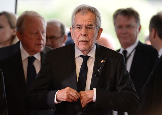 Memorial service for former German Chancellor Helmut Kohl
