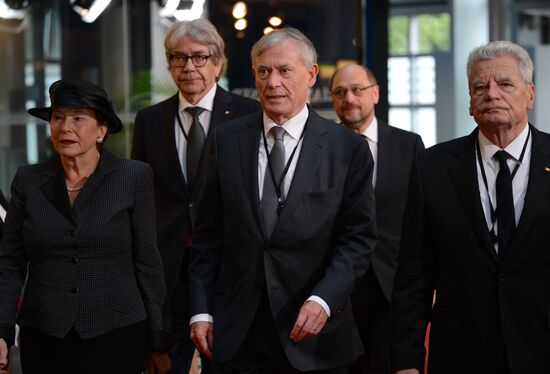 Memorial service for former German Chancellor Helmut Kohl