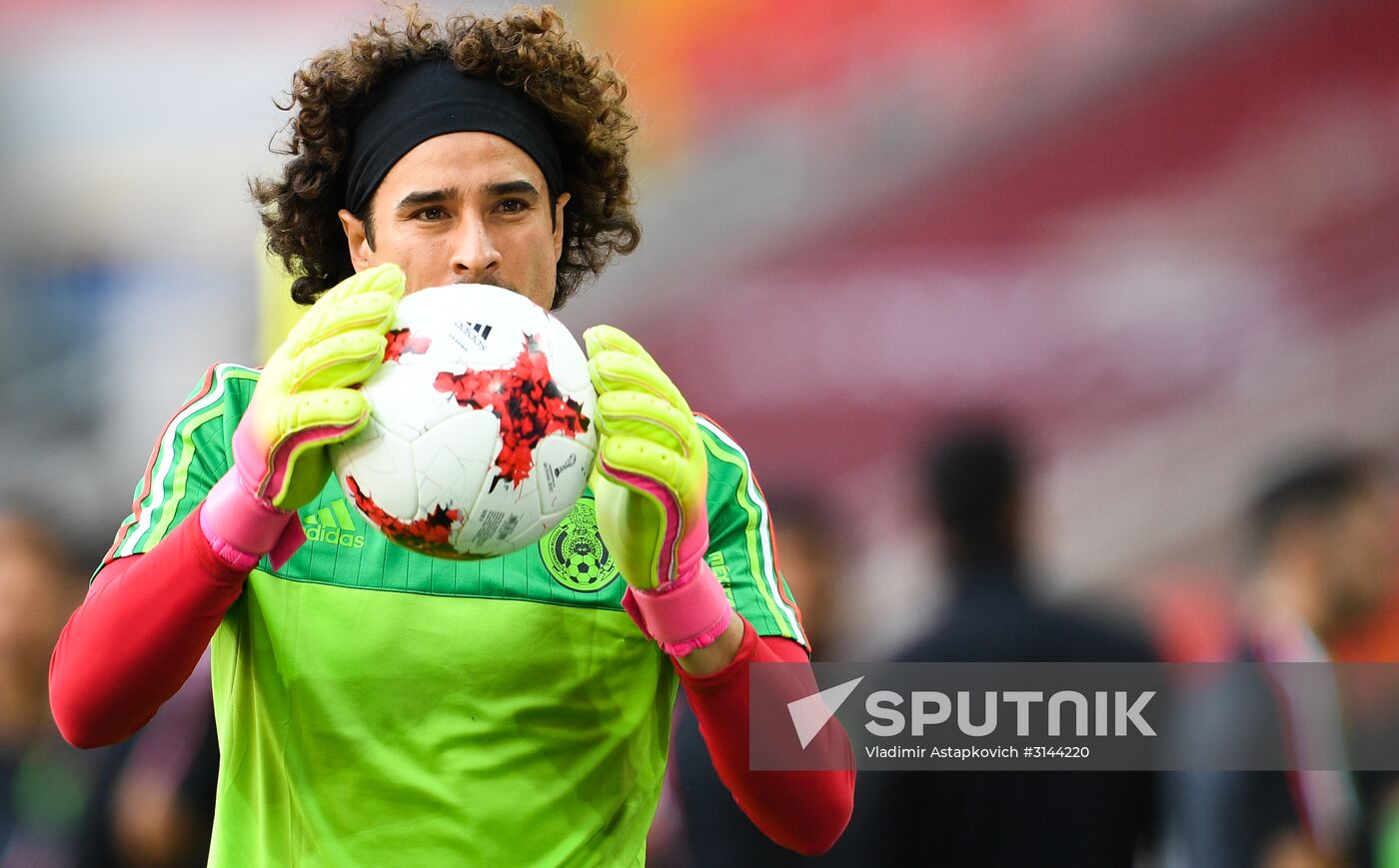 Football. 2017 FIFA Confederations Cup. Training session of Mexico’s national team