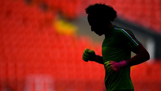 Football. 2017 FIFA Confederations Cup. Training session of Mexico’s national team