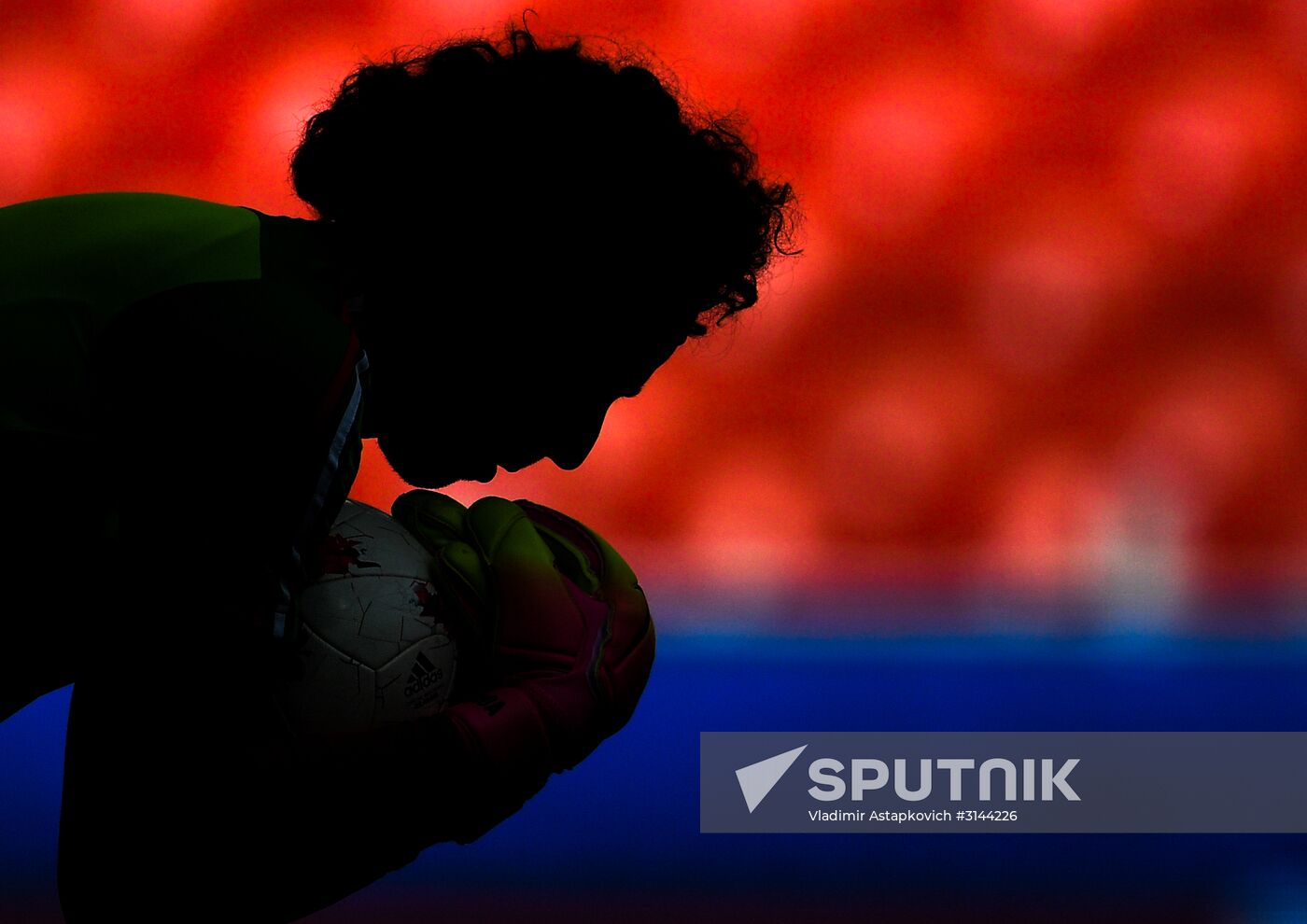 Football. 2017 FIFA Confederations Cup. Training session of Mexico’s national team