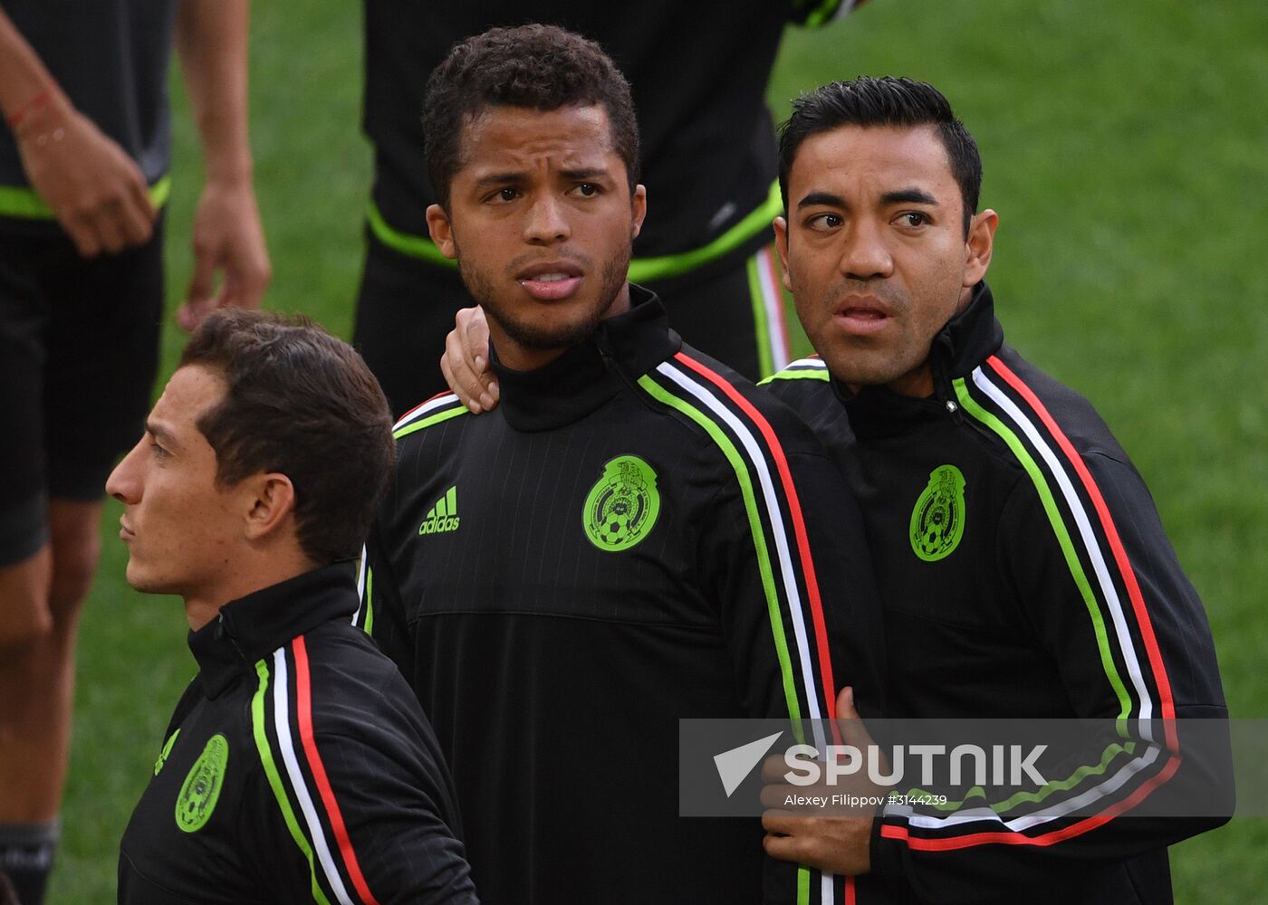Football. 2017 FIFA Confederations Cup. Training session of Mexico’s national team