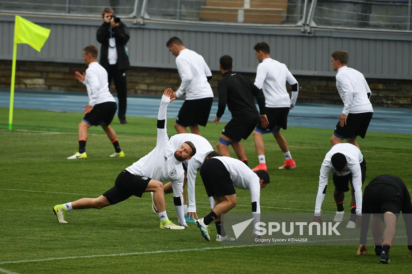 Football. 2017 FIFA Confederations Cup. Training session of Cameroon’s national team