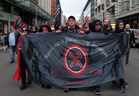 Protest rally in Berlin