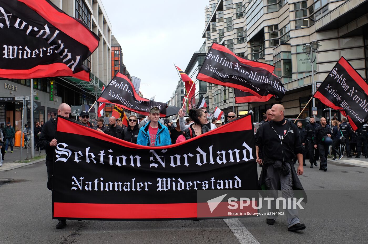 Protest rally in Berlin
