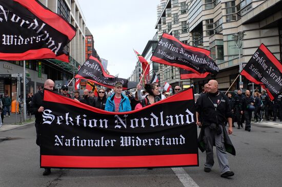 Protest rally in Berlin