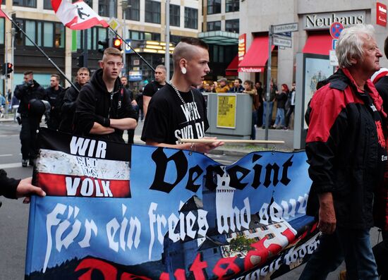 Protest rally in Berlin
