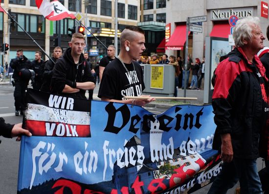 Protest rally in Berlin