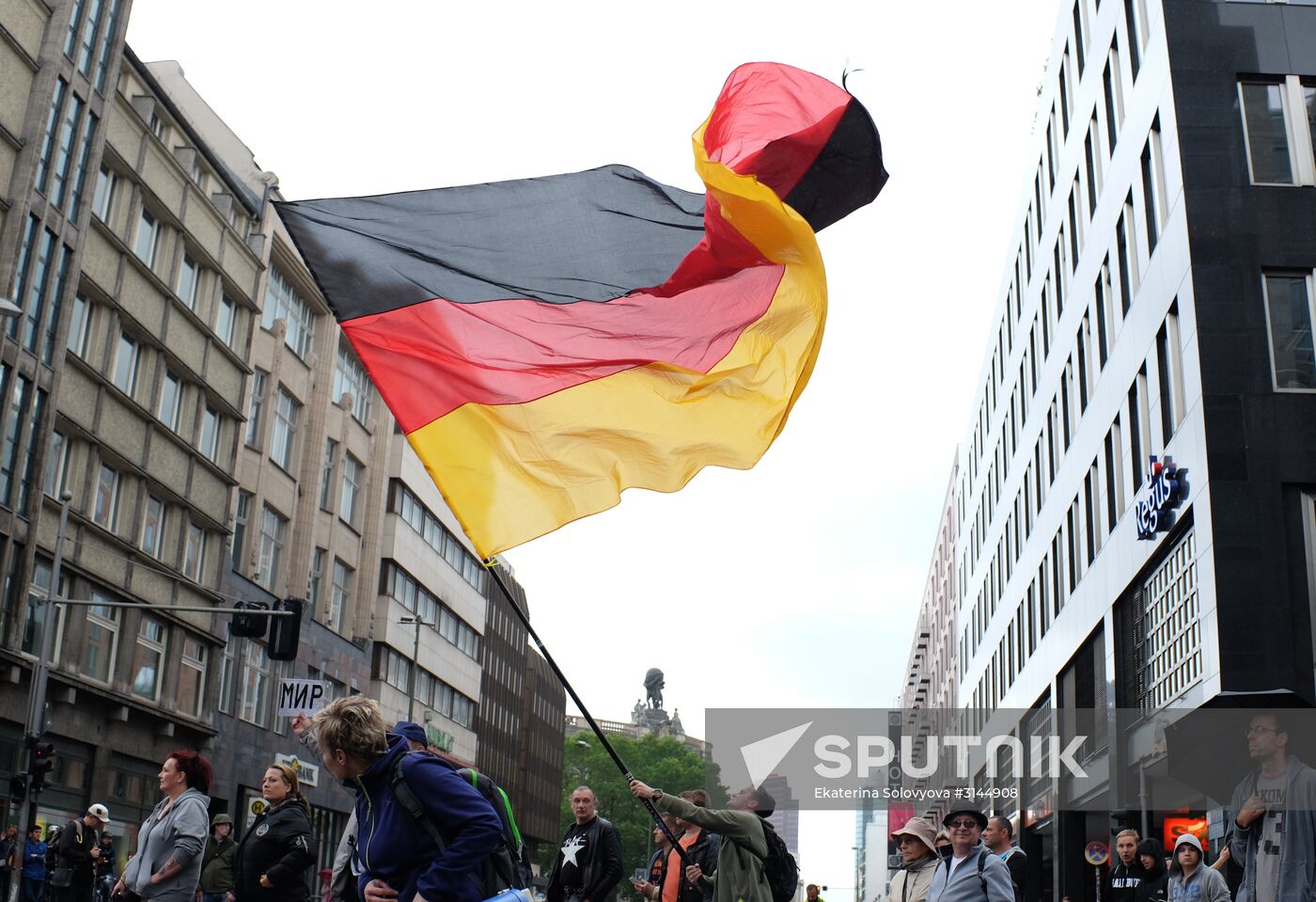 Protest rally in Berlin