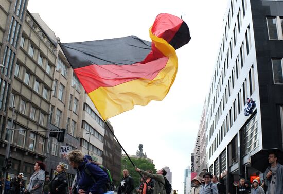 Protest rally in Berlin