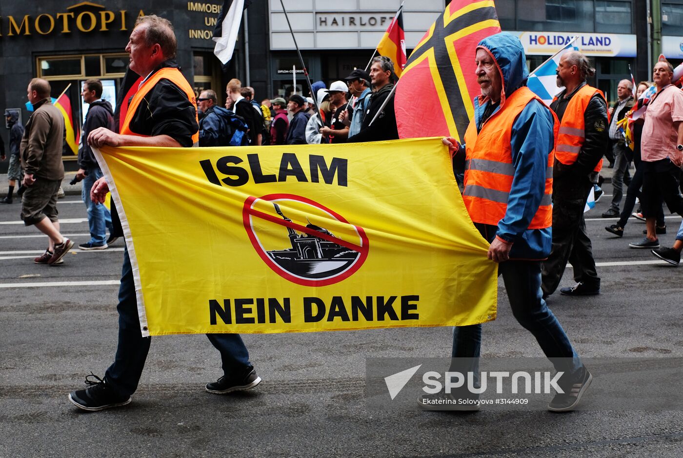 Protest rally in Berlin