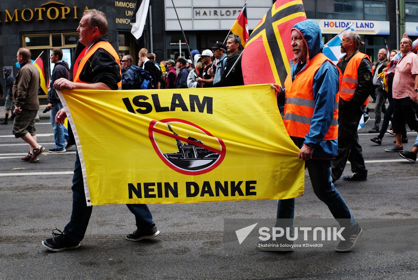 Protest rally in Berlin