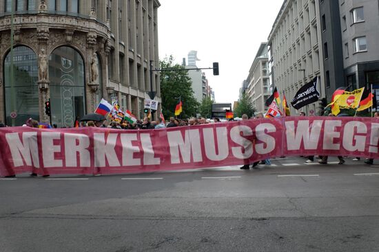 Protest rally in Berlin