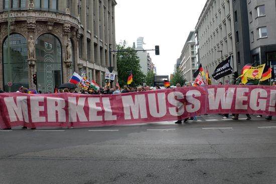 Protest rally in Berlin