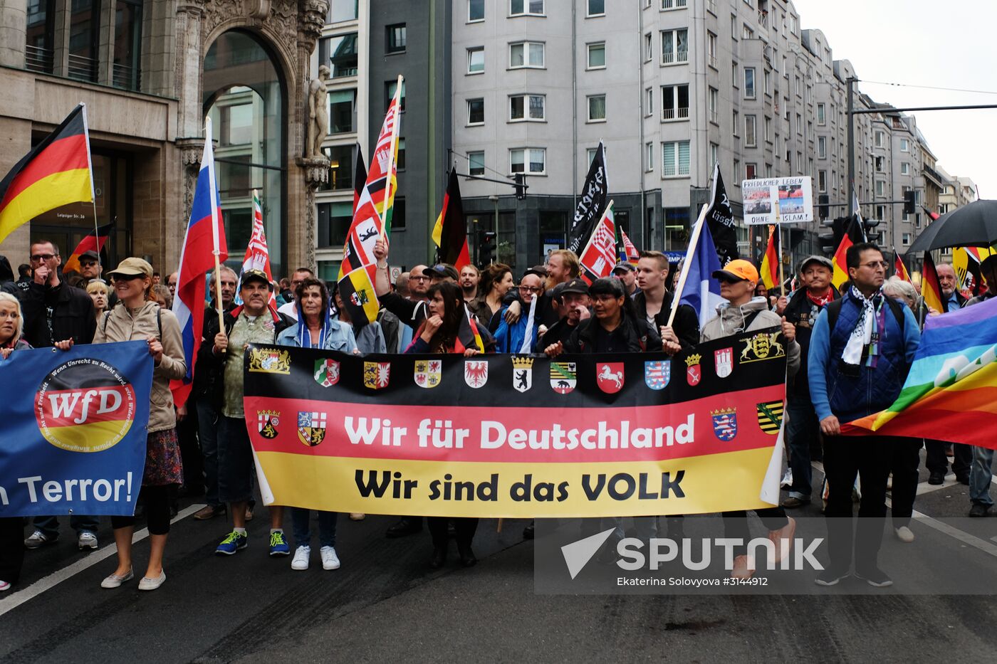 Protest rally in Berlin
