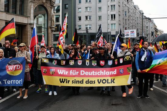 Protest rally in Berlin