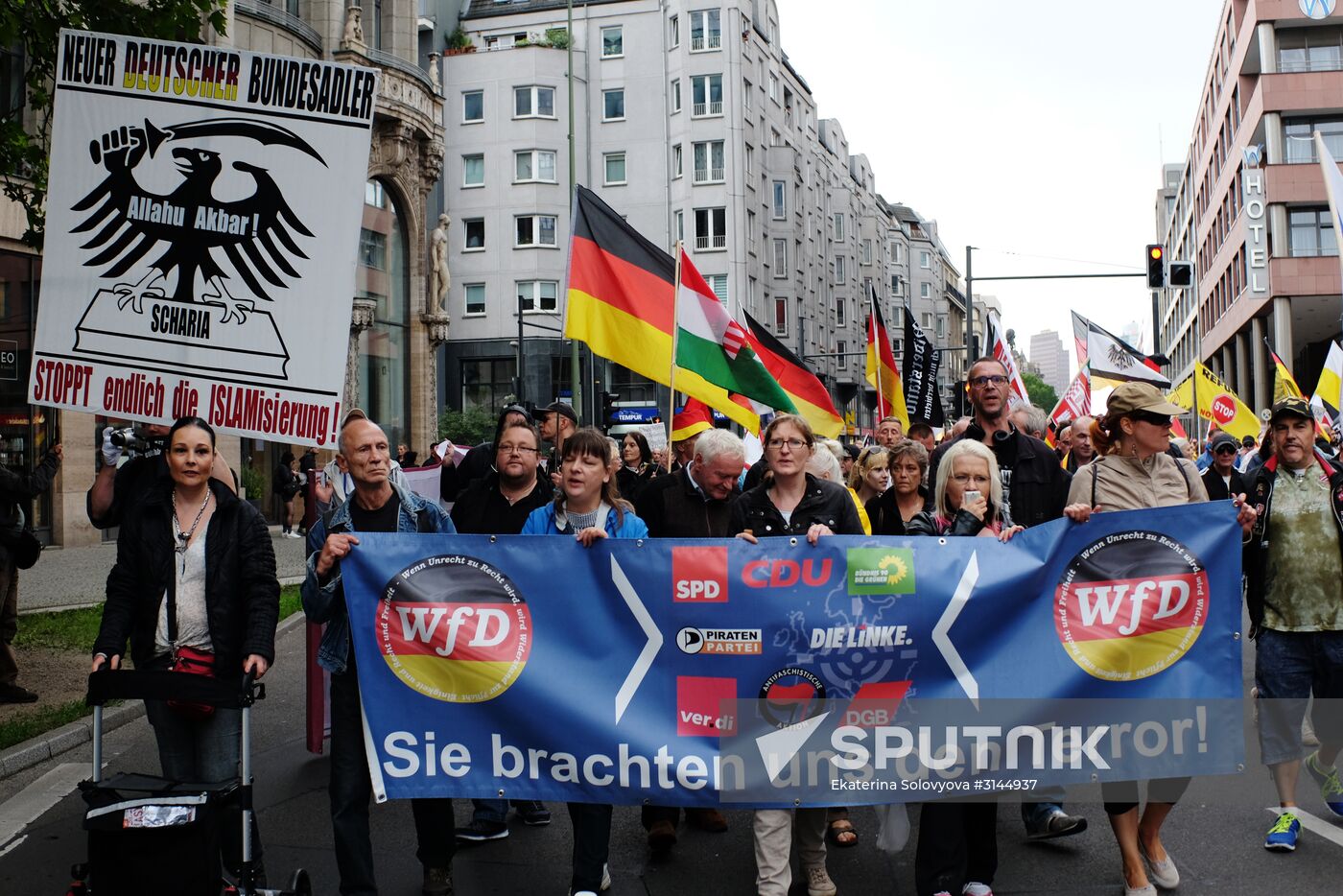 Protest rally in Berlin